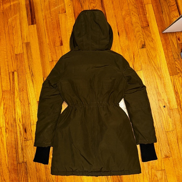 BCBGeneration Parka Jacket - Olive Green // Size Small - Picture 6 of 8